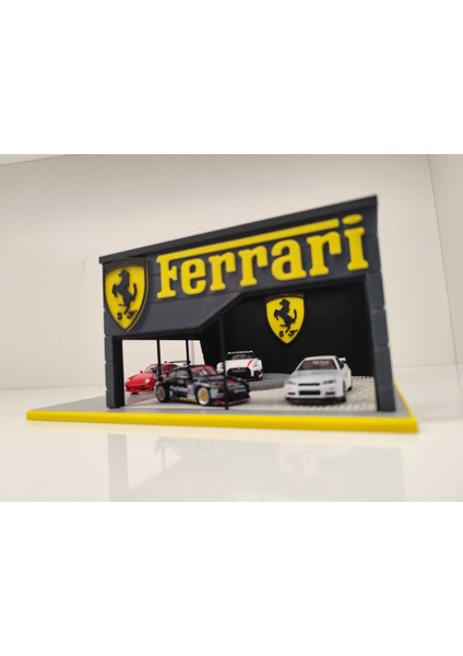 Ferrari Diecast Showroom Garaj Diorama 1:64 Ölçek fiyatları
