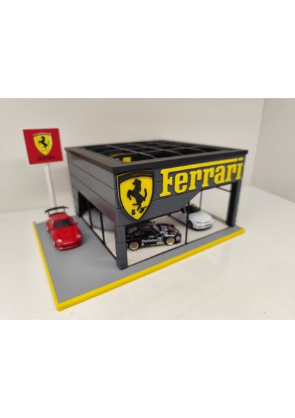 Ferrari Diecast Showroom Garaj Diorama 1:64 Ölçek fırsatları