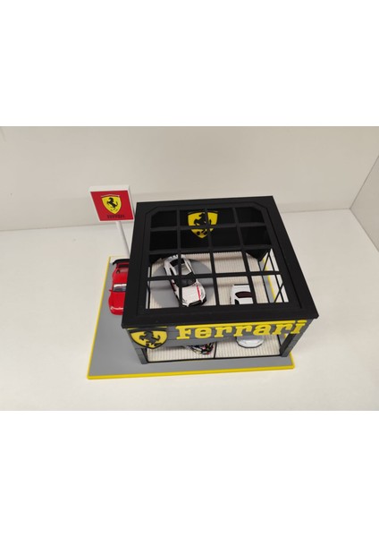 Ferrari Diecast Showroom Garaj Diorama 1:64 Ölçek indirimleri