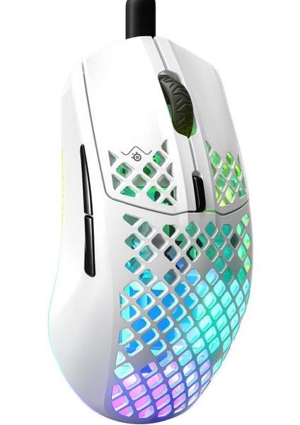 Aerox 3 Snow Rgb Optik Kablolu Oyuncu Mouse - Teşhir