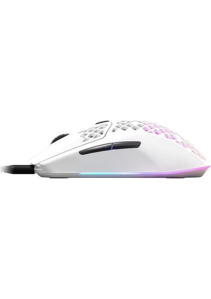 Aerox 3 Snow Rgb Optik Kablolu Oyuncu Mouse - Teşhir