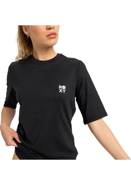 Happy Waves Ss Surf Tee Kadın Lycra