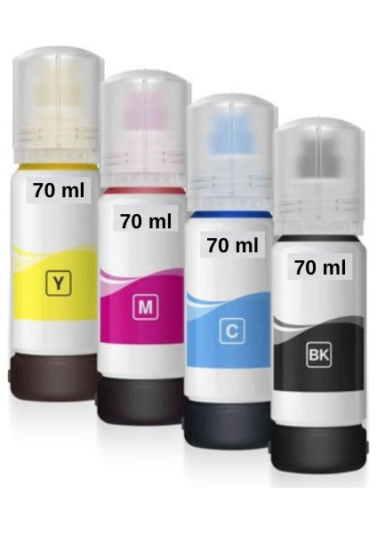 103 Uyumlu 4 Renk Muadil Mürekkep Seti - L1210/L3210/L3211/L3250/L3251/L3256 Uyumlu