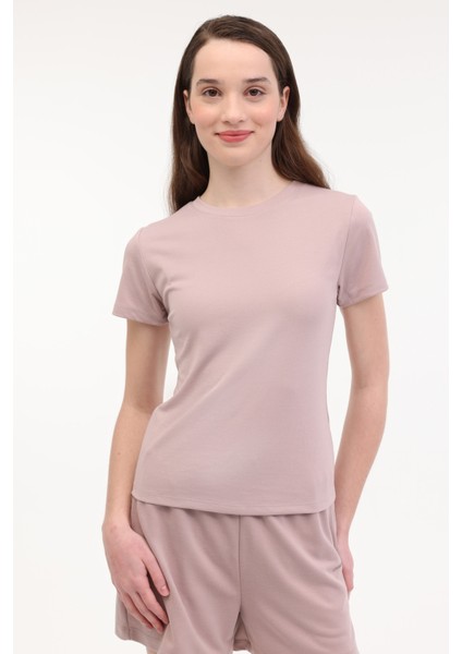 Wl Vergne 11MS466 5fx Vizon Kadın Kısa Kol T-Shirt