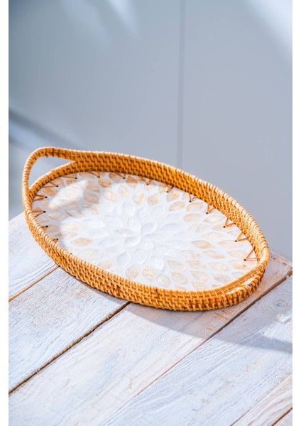 Bambu Oval 2'li Tepsi Seti