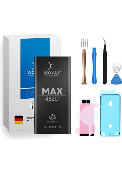 Apple iPhone 15 Plus Uyumlu Premium Batarya 4620 Mah Yüksek Kapasite