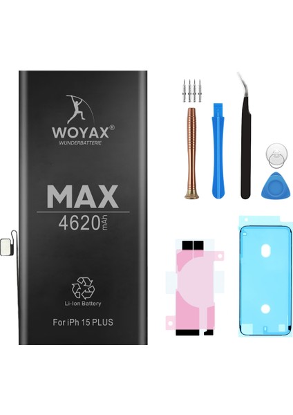 Apple iPhone 15 Plus Uyumlu Premium Batarya 4620 Mah Yüksek Kapasite indirimleri
