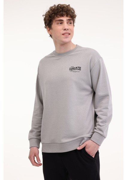 Ml Create 16slg314 5fx Gri Erkek Sweatshirt