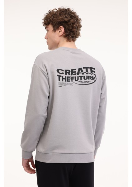 Ml Create 16slg314 5fx Gri Erkek Sweatshirt