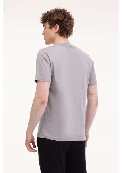 Ml Power 11slg301 5fx Gri Erkek Kısa Kol T-Shirt