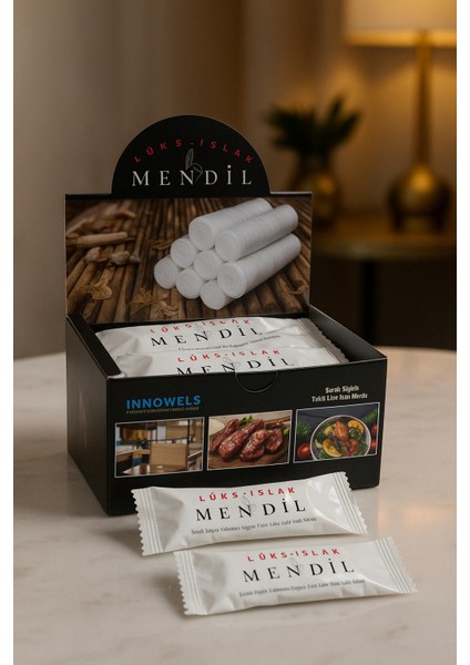 Mini Tekli Lüks Islak Mendil Kutu (45 ADET)