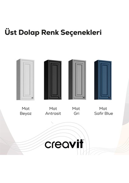 Kayra Ayna Yan Dolabı 30CM Mat Beyaz modelleri