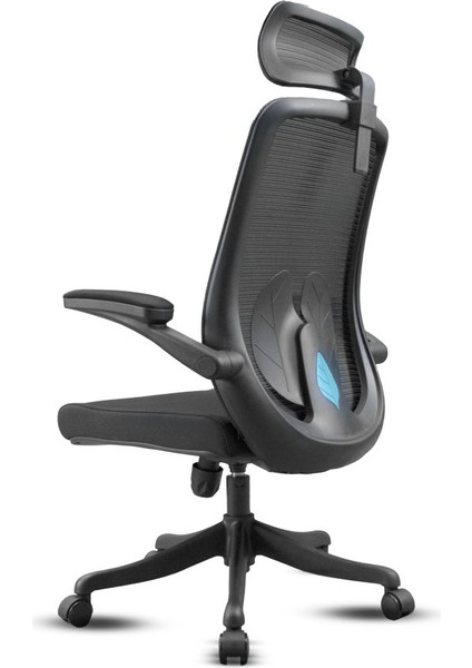 Sakura Siyah Trend Konforlu Fileli Terletmeyen Döner Ergonomik Ofis Çalışma Koltuğu