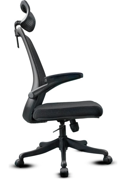 Sakura Siyah Trend Konforlu Fileli Terletmeyen Döner Ergonomik Ofis Çalışma Koltuğu