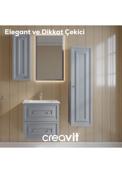 Kayra Lavabo Dolabı Çekmeceli 60CM Mat Gri fiyatları
