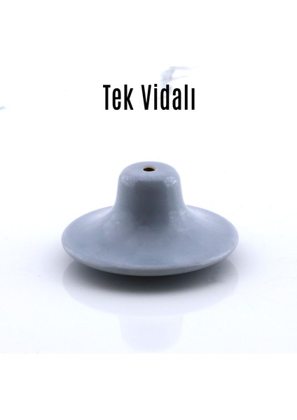 Mantar Kulp Düğme 1 Adet Mobilya Dolabı Çekmece Mutfak Dolap Kulpu Kulbu Plastik Gri fırsatları