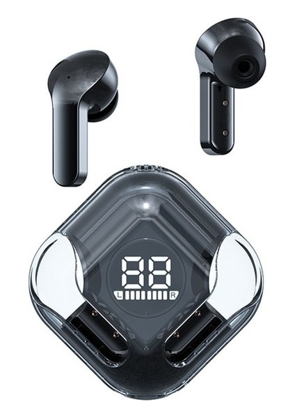 TM12 1 Çift Bluetooth Kulaklık Kablosuz Kulak Içi Kulaklık Dokunmatik Kontrol Kulaklık Ce Olmadan - Beyaz (Yurt Dışından)