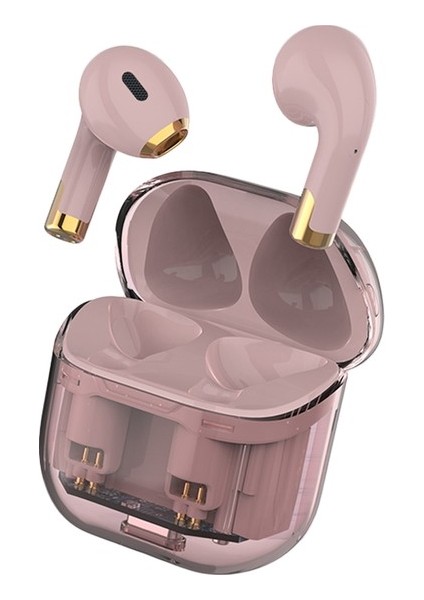 Amorus Apro 11 Bluetooth Kablosuz Kulaklık Stereo Ses Düşük Gecikmeli Spor Kulaklığı, 300MAH Pil Şarj Kutusu ile - Turuncu (Yurt Dışından)