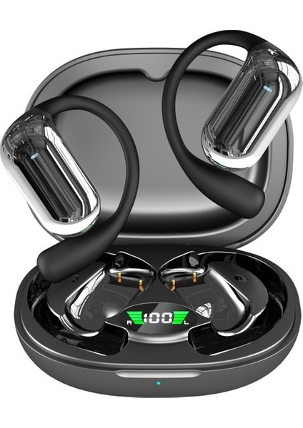 Amorus YYK-Q16S Bluetooth 5.3 Spor Kulaklık Gürültü Azaltma Ows Kablosuz Kulaklık - Haki (Yurt Dışından)