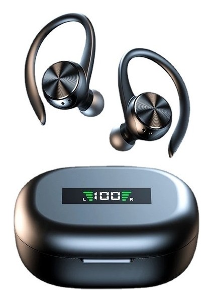 2023 Mic ile Ipx5 Su Geçirmez Kulak Kancaları Bluetooth Kulaklık Hifi Stereo Kulaklıklar (Yurt Dışından)