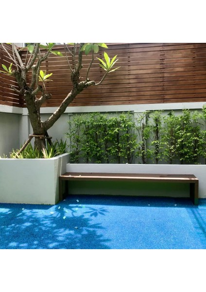 Çim Halı Suni Yapay 7 mm Hav Yüksekliği Dekoratif Kesme Kaymaz Balkon Bahçe Teras Mavi Renkli Halı fiyatları