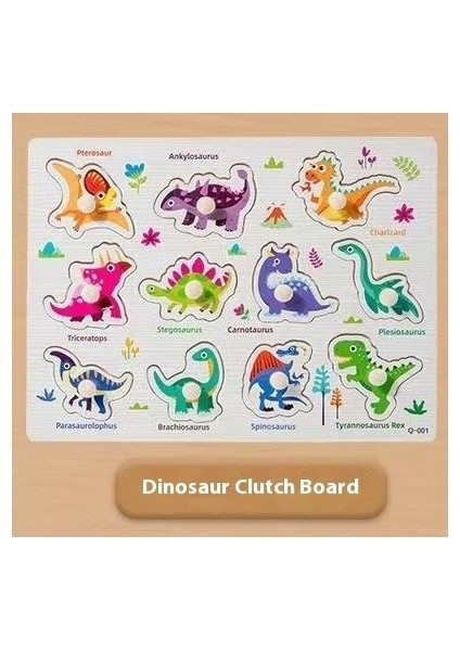 Çocuk Erken Öğrenme Puzzle Handy Board 1-3 Yaş Hazine Eşleştirme Yapboz Puzzle Puzzle Tahtası Puzzle Blok Oyuncaklar (Yurt Dışından)
