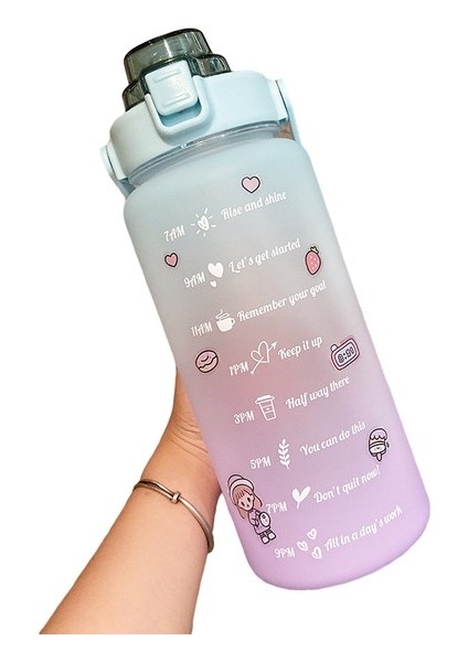 Wb 2000 ml Büyük Kapasiteli Spor Su Şişesi (Yurt Dışından)