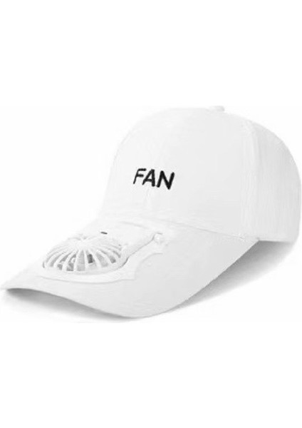 Fanlı Serinletici USB Şarjlı Şapka-Siyah (Yurt Dışından)