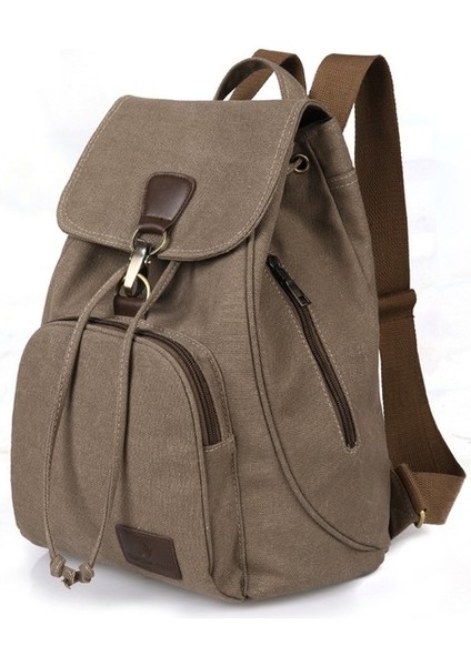 Bayanlar Açık Vintage Kanvas Sırt Çantası (Yurt Dışından)