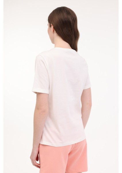 Wl Pame 11bt266 5fx Ekru Kadın Kısa Kol T-Shirt