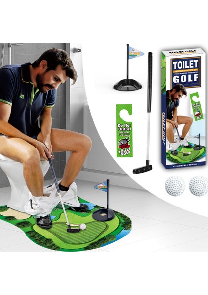 Tuvalet Golf Oyuncakları - Boş Zaman ve Eğlence Spor Oyuncakları - Tuvalet Mini Seti (Yurt Dışından)