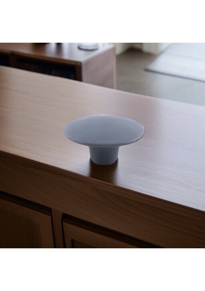 Mantar Kulp Düğme 10 Adet Mobilya Dolabı Çekmece Mutfak Dolap Kulpu Kulbu Plastik Gri indirimleri