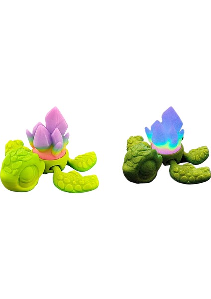 3D Işıklı Kaplumbağa Çocuk Oyuncakları Gece Işıklı Oyuncaklar Figure Oyuncaklar (Yurt Dışından)