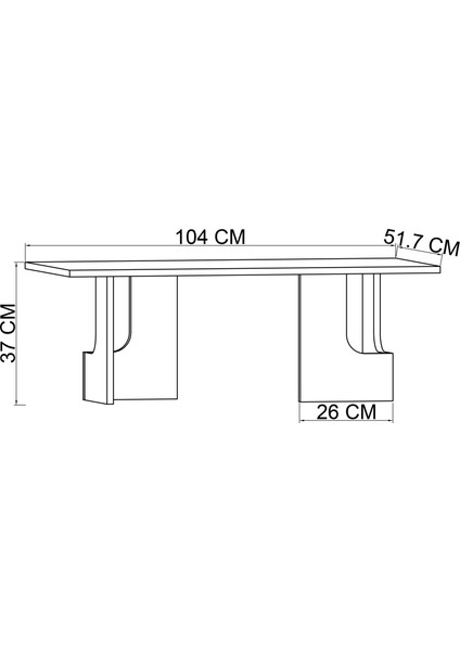 Terni Çok Amaçlı Orta Sehpa Bohem Traverten 104 cm fırsatları