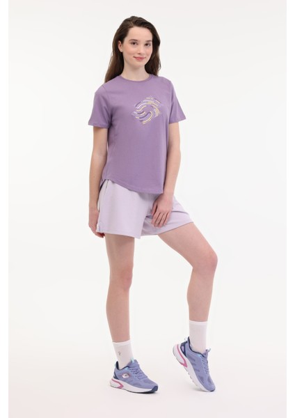 W-Yuly Tee 5fx Mor Kadın Kısa Kol T-Shirt modelleri