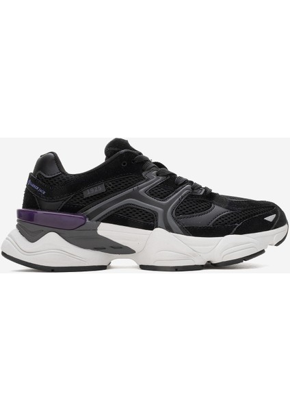 Erkek Bağcıklı Rahat Kalın Taban Sneaker Hj 25009Z Siyah