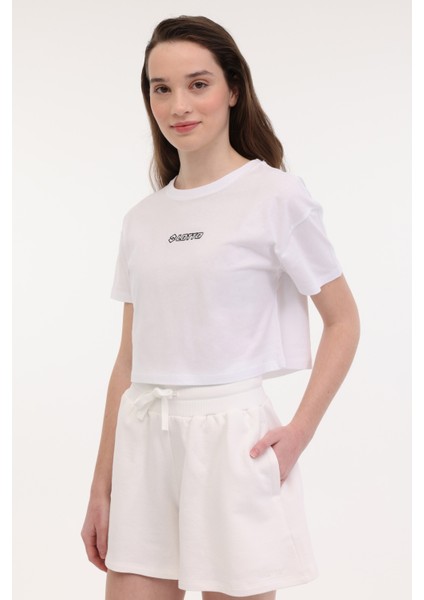 W-Kepy Tee 5fx Ekru Kadın Kısa Kol T-Shirt