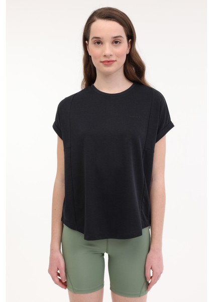 Wl Fun 11MD1143 5fx Siyah Kadın Kısa Kol T-Shirt