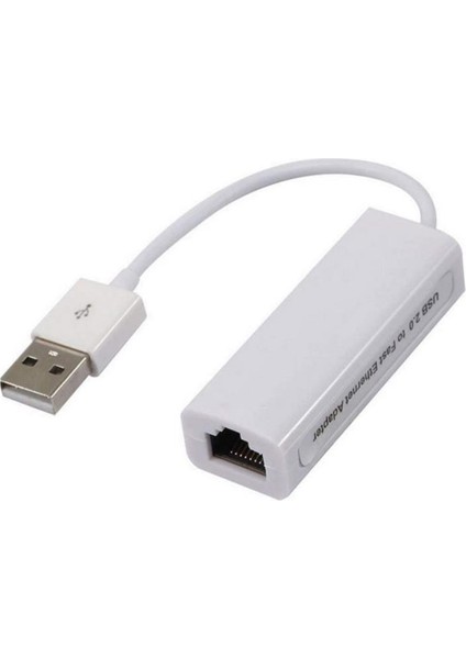 USB Ethernet Çevirici USB 2.0-10/100 Mbps RJ45 Ethernet Çevirici Adaptör USB Internet Kablosu