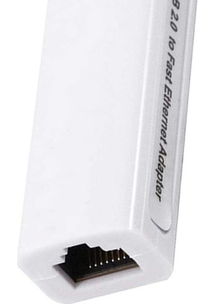 USB Ethernet Çevirici USB 2.0-10/100 Mbps RJ45 Ethernet Çevirici Adaptör USB Internet Kablosu