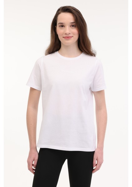 W-Kepy Long Tee 5fx Ekru Kadın Kısa Kol T-Shirt
