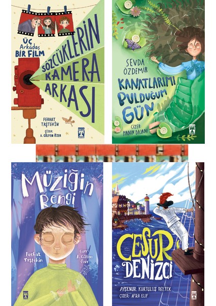 4.5.sınıf-Müziğin Rengi,kanatlarımı Bulduğum Gün,cesur Denizci,sözcüklerin Kamera Arkası(4kitap)