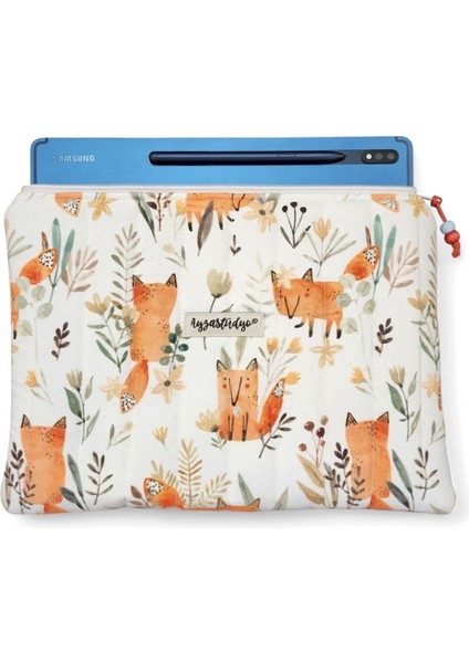 Pofuduk Kitap Kılıfı, Kitap Çantası, Apple iPad/tablet Aksesuar Çantası (30X25CM) - Cute Foxes fiyatları
