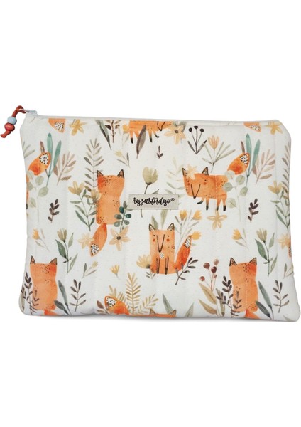 Pofuduk Kitap Kılıfı, Kitap Çantası, Apple iPad/tablet Aksesuar Çantası (30X25CM) - Cute Foxes fırsatları