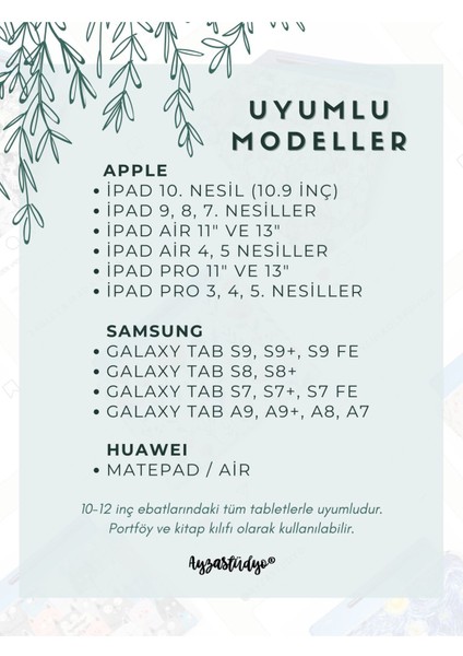 Pofuduk Kitap Kılıfı, Kitap Çantası, Apple iPad/tablet Aksesuar Çantası (30X25CM) - Cute Foxes