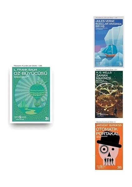 Oz Buyucu + Buzullar Arasinda Bir Kis +Zaman Makinasi + Otomatik Portakal =4 Set