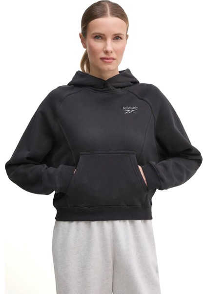 Icon Elements Ft Hoodıe Siyah Kadın Sweatshirt