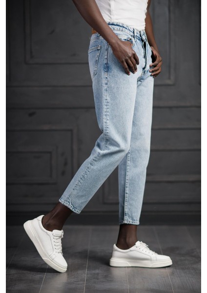 Fbı Pamuklu Taş Yıkama Boyfriend (Mom Jean) Kot Pantolon modelleri