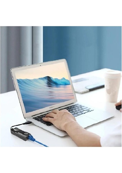 Bilgisayar Uyumlu Type-C To RJ45 Ethernet Çevirici Dönüştürücü Adaptör Destekli 100MBPS