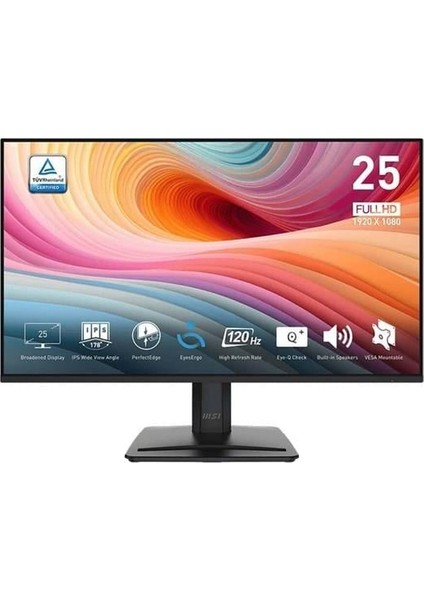 Msı 24.5" Flat IPS Pro MP251 E2 1ms 120HZ Hdmı-Dp Ev Iş Monitörü 1920X1080